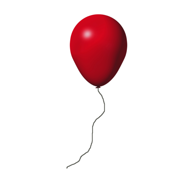 Красный воздушный шарик