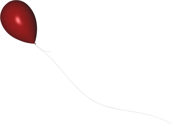 Воздушный шарик на ниточке