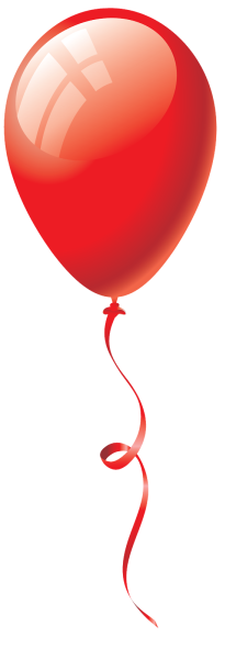 Красный воздушный шарик