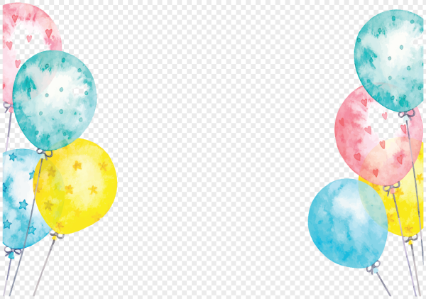 Шарики акварель