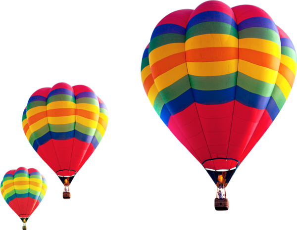 Воздушный шар на прозрачном фоне