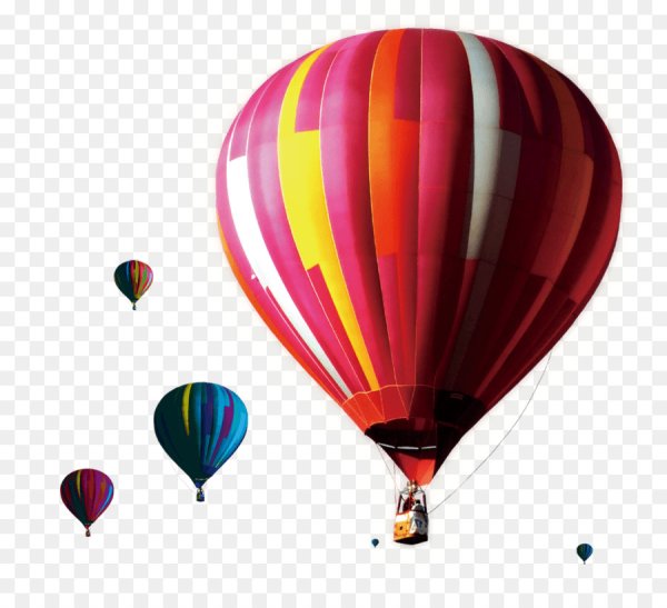 Летающие шары на белом фоне