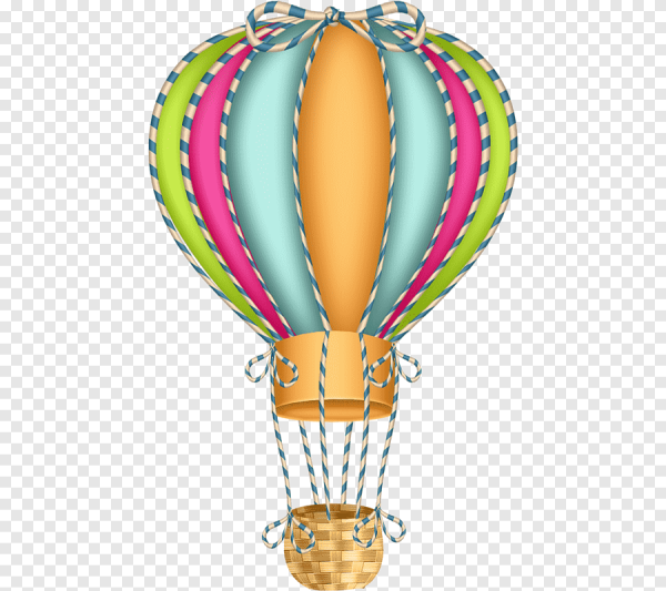 Сказочный воздушный шар с корзиной