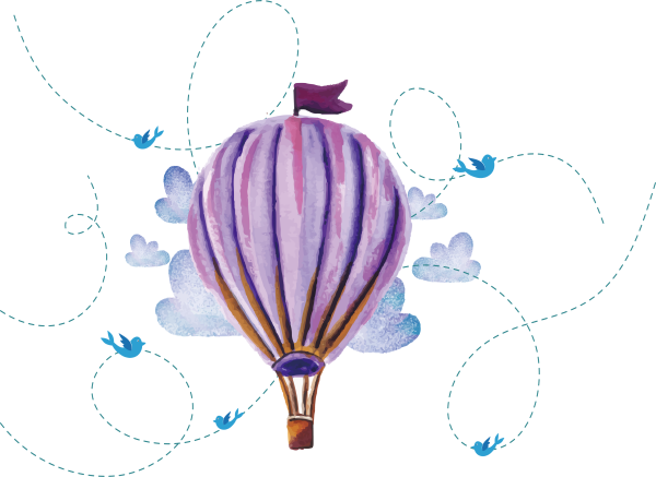 Акварельные воздушные шары