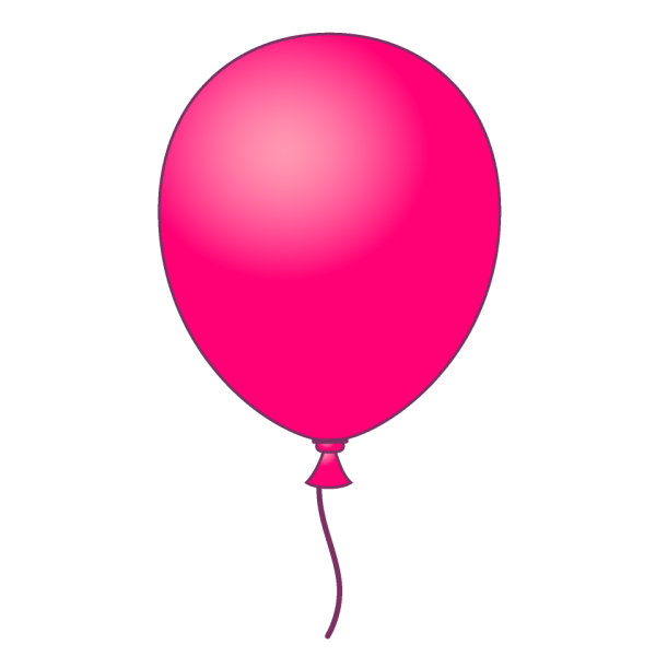 Pink Balloon прозрачный фон
