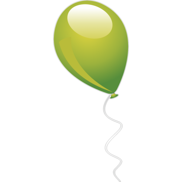 Воздушный шар на белом фоне