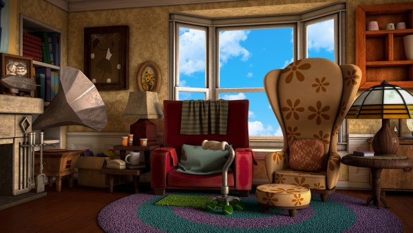 Интерьер из мультика вверх