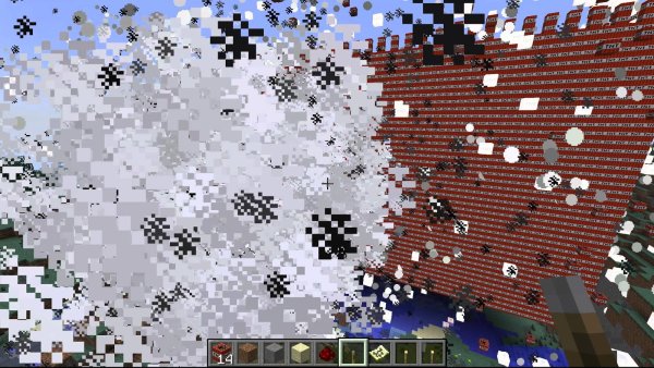 Взрыв ТНТ В МАЙНКРАФТЕ