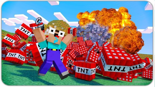 Динамит майнкрафт взрыв