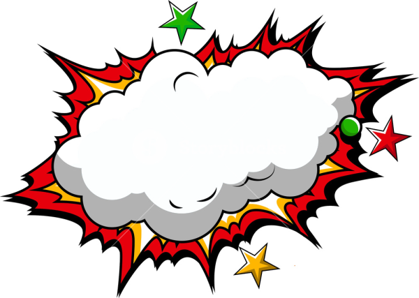 Облако взрыв комикс