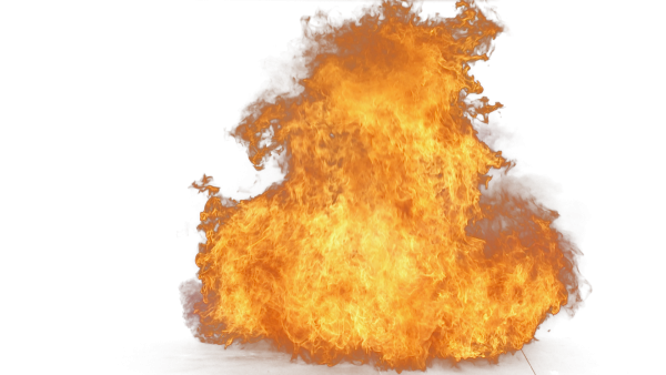 Взрыв на белом фоне