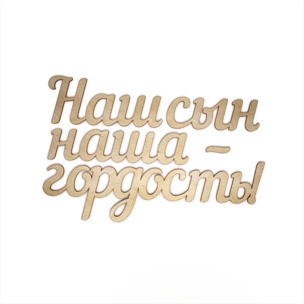 Ты наша гордость надпись