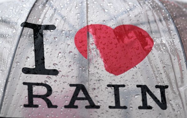 Дождь надпись