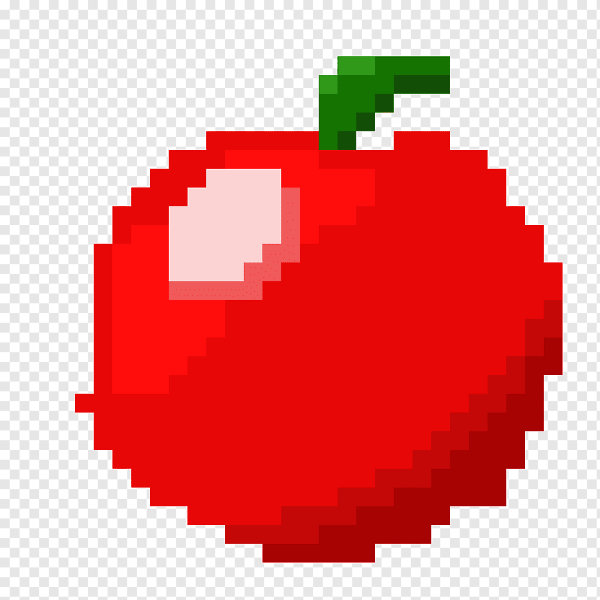 Фрукты из пикселей