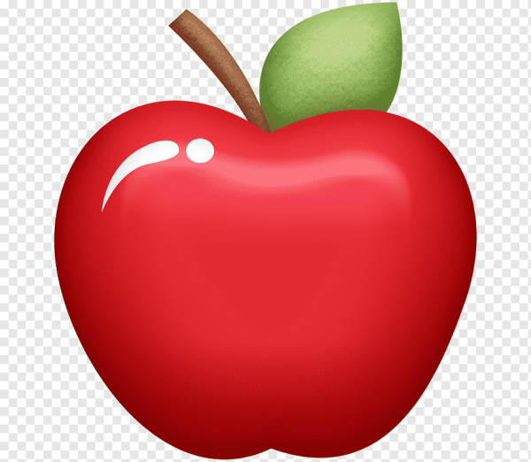 Яблоко мультяшное
