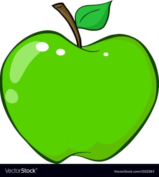 Зеленые яблоки мультяшка