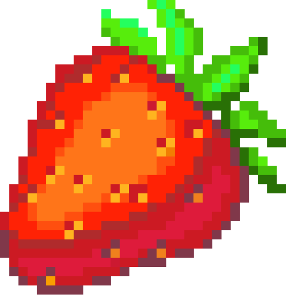 Фрукты из пикселей