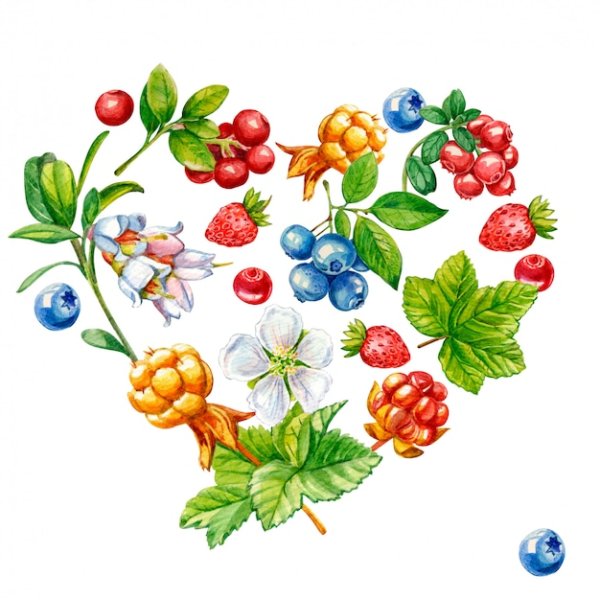 Ягодный узор