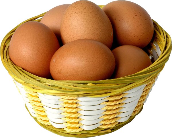 Куриное яйцо на прозрачном фоне