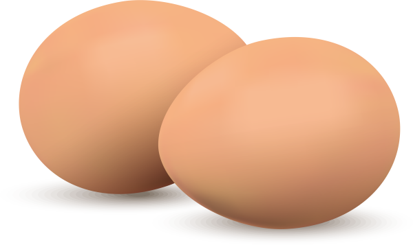 Яйцо куриное на белом фоне