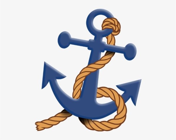 Якорь на прозрачном фоне