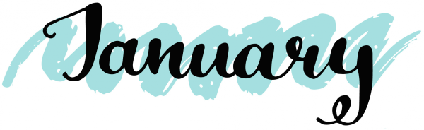 Январь красивым шрифтом