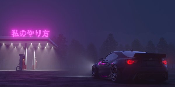 Субару брз неон