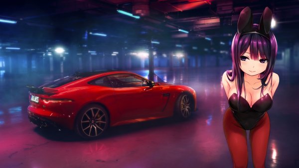 Аниме обои с машинами