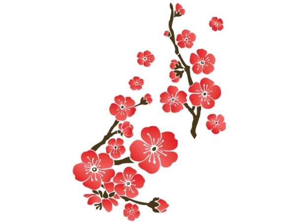 Сакура орнамент