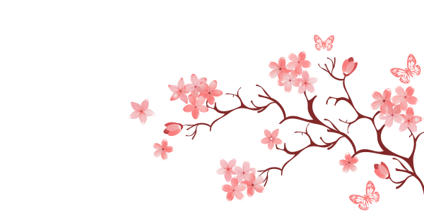 Японские узоры на белом фоне