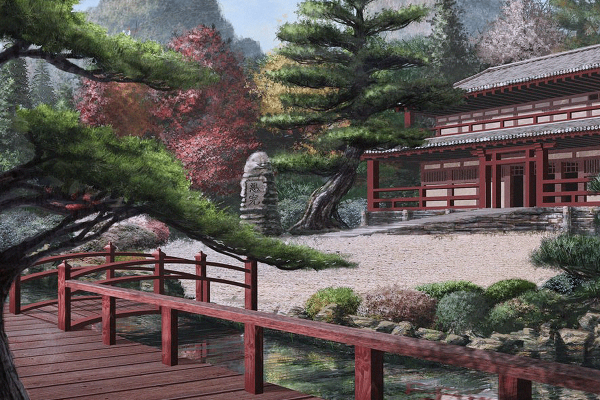 Япония деревня самураев