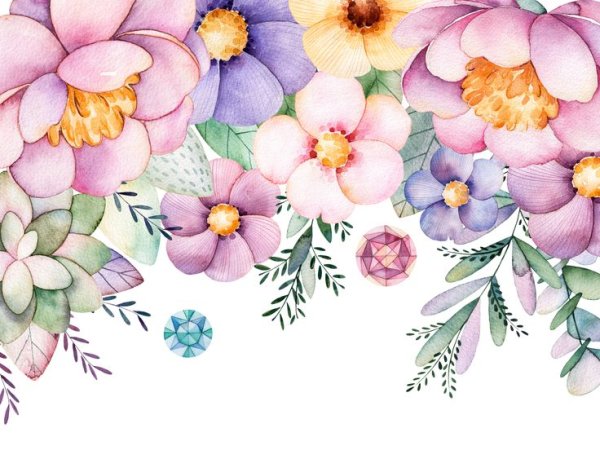 Акварельный орнамент