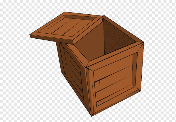 Ящик на белом фоне