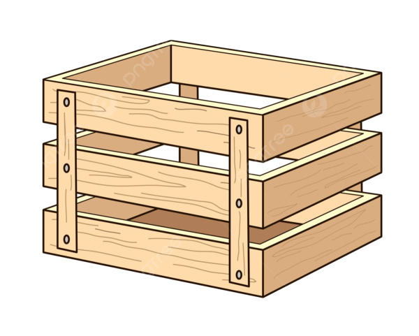 Деревянный ящик иллюстрация