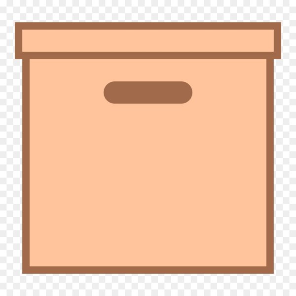 Ящик нарисованный на прозрачном фоне