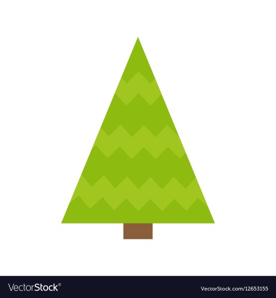 Треугольные предметы для детей елка