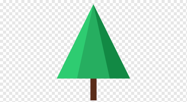 Ель силуэт треугольный