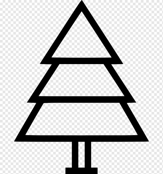 Елка из треугольников