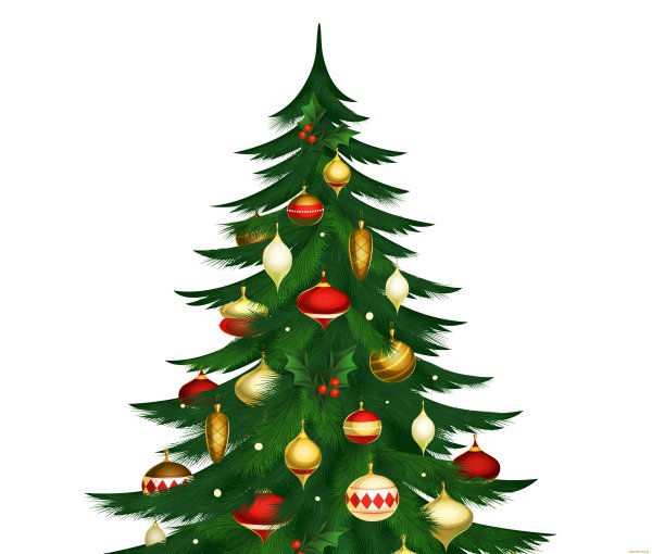 Нарисовать елку новогоднюю