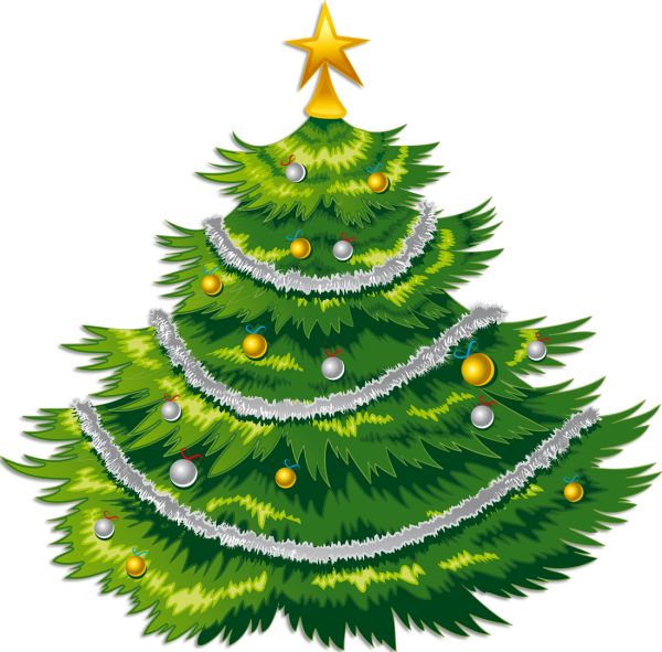 Елочка на прозрачном фоне