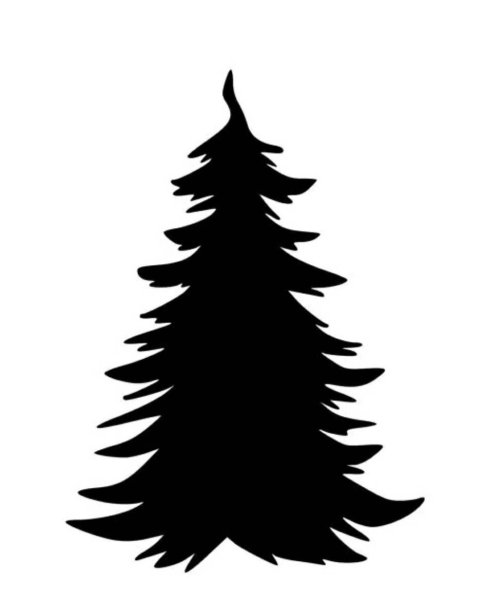 Очертание елки