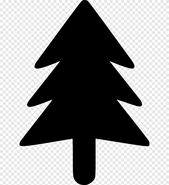 Елка черно белая