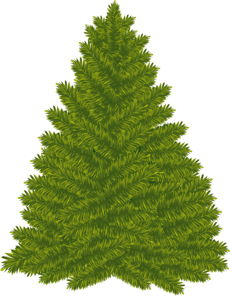 Елка на прозрачном фоне