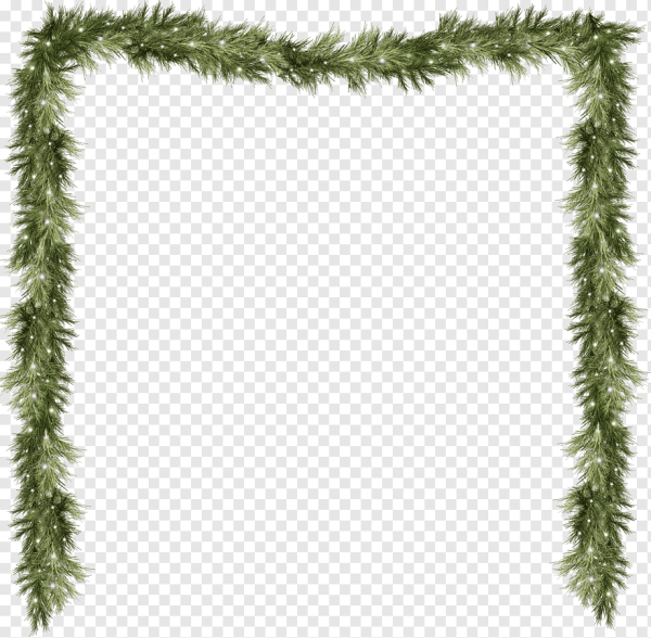 Рамка из еловых веток