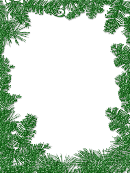 Еловые веточки рамка