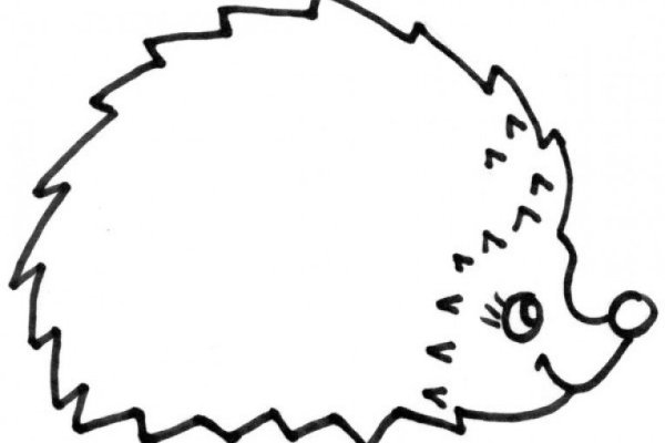 Ежик трафарет для аппликации