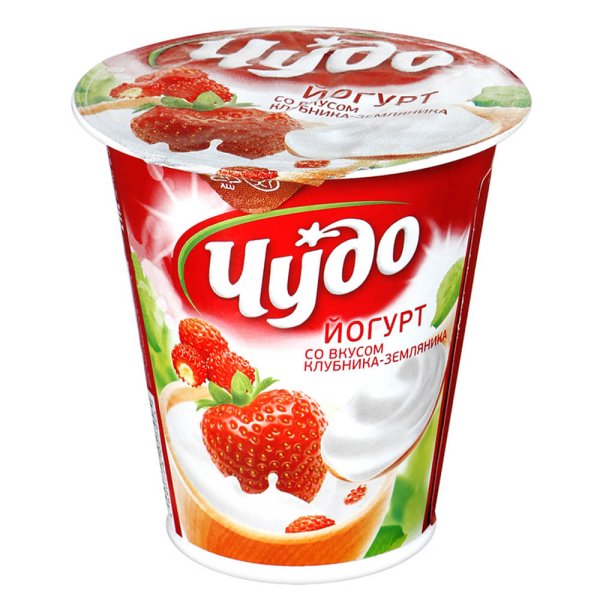 Йогурт чудо клубника-земляника 2.5%, 290 г