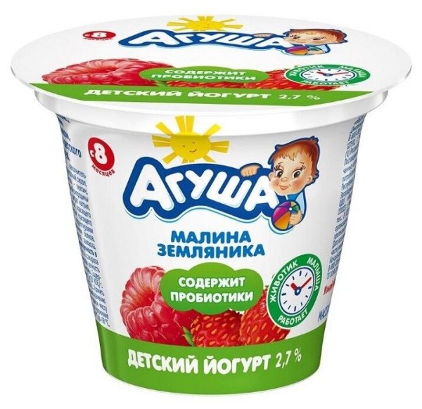 Агуша земляника йогурт