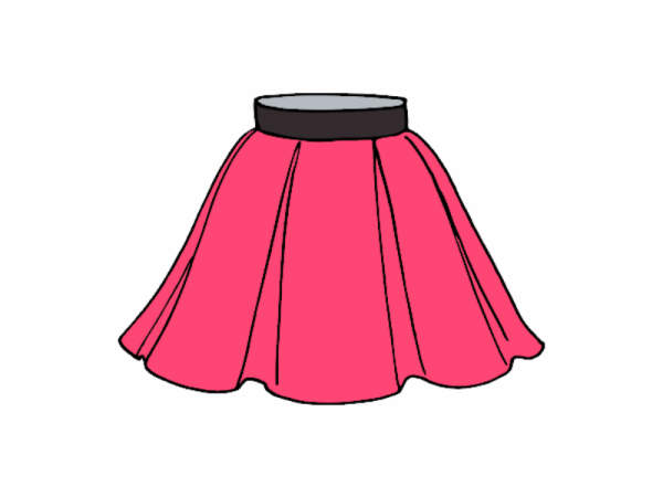 Юбка мультяшная