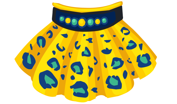 Юбка наклейка